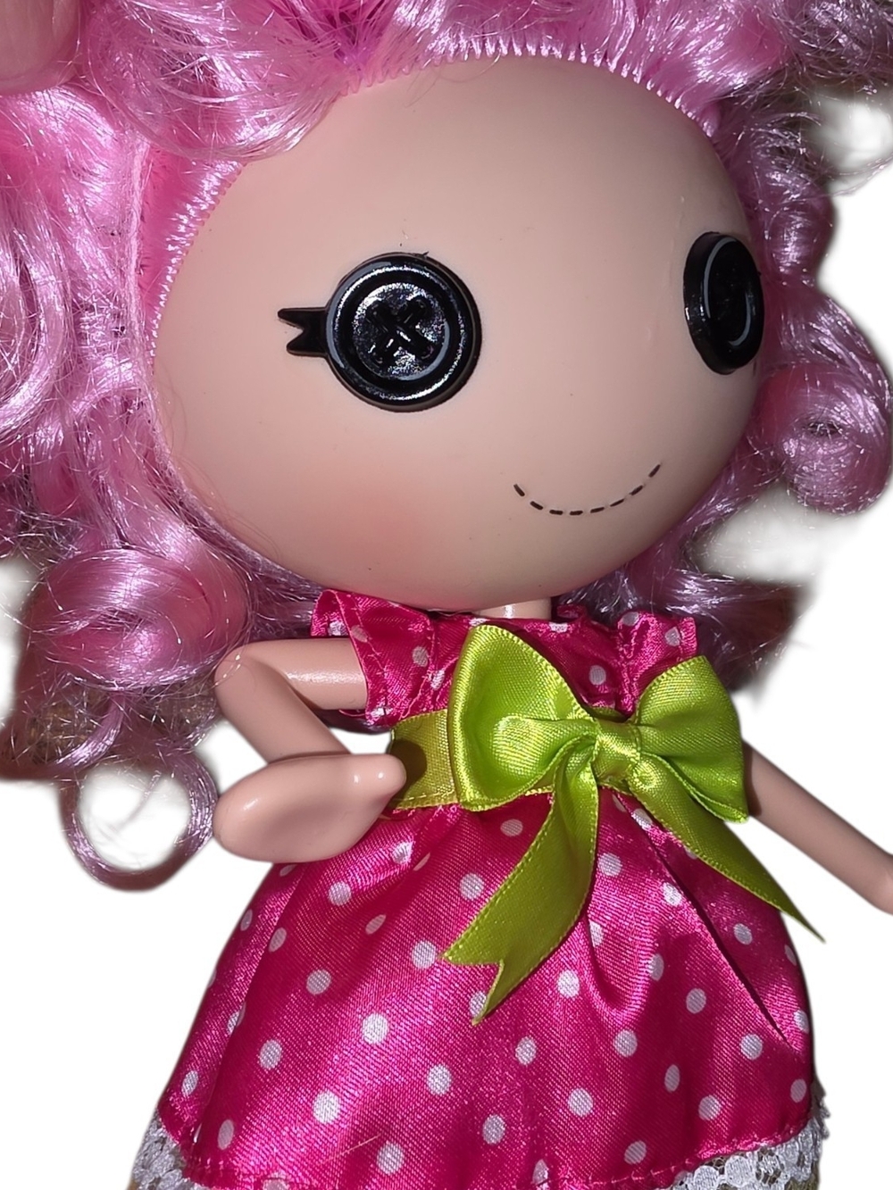 Rare Lalaloopsy Girls Jewel Sparkles 10” Doll Curly Pink Hair Dress Shoes - Picture 3 of 8